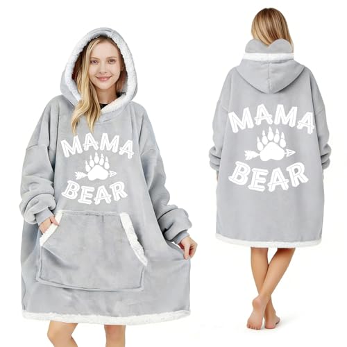 Couverture à capuche portable pour maman : le confort idéal des soirées d'hiver