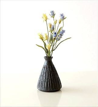 ねずみ色秞花器 楽天市場】花瓶 陶器 おしゃれ 和風 一輪挿し 瀬戸焼 日本製