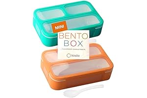 KINSHO Bento Box: Small Snack Containers for Kids and Adults