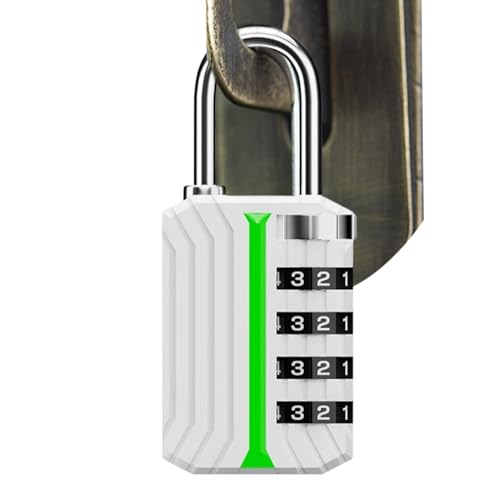 Luggage Locks   Portable Keyless Padlock, Outdoor Fence Gate Lock, Security Storage Bolt, Heavy Duty Protection Tool | Office Warehouse Garage Gate Patio Porch Moving Backpacking