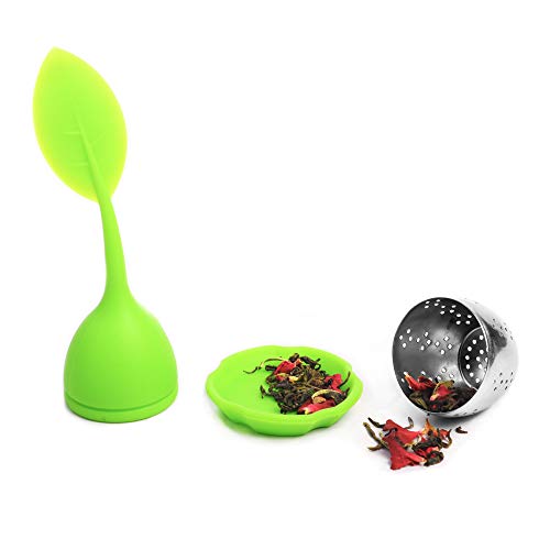 Image of TGL Co. Stainless Steel Leaf Tea Infuser (Pack of 1) | Durable Teapot Green Tea Filter | Perfect for Loose Leaf Tea Brewing