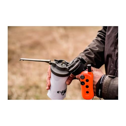 D.T. Systems Super-Pro Hundetrainings-Schnuller-Set mit weißem Cordura-Nylon-Launcher-Schnuller