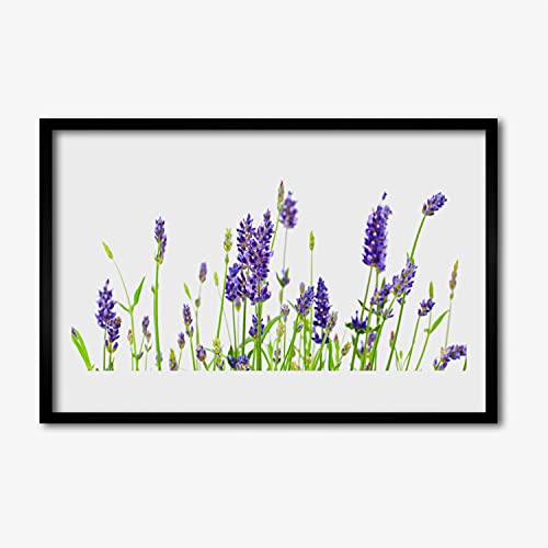 Cadre en mdf photo image fleurs sur le mur 60x40cm impression haute qualite
