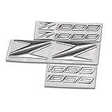  DAJIBABOY Motorrad 3D erhöhte Chrome Z Logo Verkleidung Körperabzeichen Emblem für Kawasaki Z1000 Z 1000 2014-2018 mit Tankdeckel Aufkleber Aufkleber