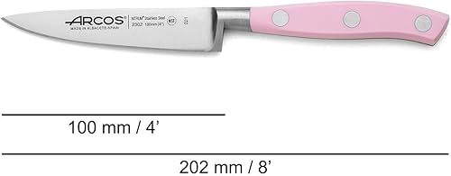 Miniatura 5 de Arcos Juego de cuchillos de cocina profesionales forjados. 3 Cuchillos de cocina para cortar y pelar alimentos. Mango ergonómico de polioximetileno.