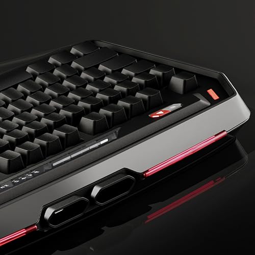 Image of ZORNHER MAX870 Wireless Mechanical Gaming Keyboard,80% Black Custom Creamy Sound Keyboard with Shine Through PBT Keycaps,Pre-lubed Linear Switches,Hot-Swappable,RGB Backlit,2.4GHz /USB-C /BT5.0