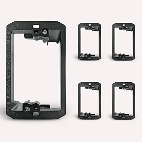 Single 1gang Drywall Bracket Face Wall Plate Mount Mud Ring Low Voltage Mounting Bracket (1