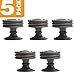 Southern Hills Round Oil Rubbed Bronze Cabinet Knob, Drawer Knob, 1 1/4 inch Diameter, Pack of 5 Knobs, SHKM008-ORB-5