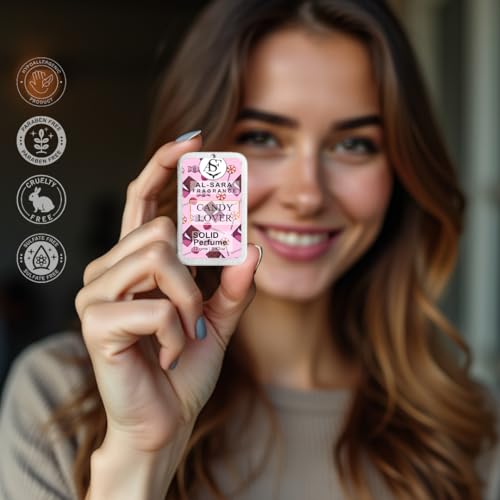 Al Sara Fragrance™ Candy Lover Solid Perfume for Men & Women | Alcohol-Free, Non-Greasy, Long-Lasting Natural Fragrance | Portable & Travel-Friendly Cologne