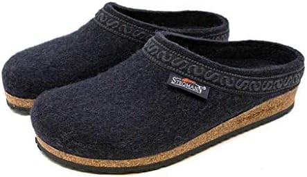Stegmann Women's Wool Felt Clog with Cork Sole Graphite, 8.5 Medium US