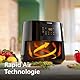 Philips Essential Airfryer XL - 6.2L, Fritteuse ohne Öl, Rapid Air Heißlufttechnologie, Touchscreen, NutriU App mit Rezepten, 2000 W, ‎15 x 15 x 14 cm, Schwarz (HD9270/90)