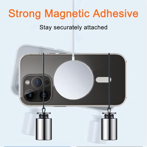 Image of COJOC 3PCS for Magsafe Ring Sticker,Universal Magnetic Conversion Adapter Compatible with Wireless Charging Accessories for iPhone 16 /15 /14 /13 Pro Max Mini, Galaxy Series and Phone Case,Silver