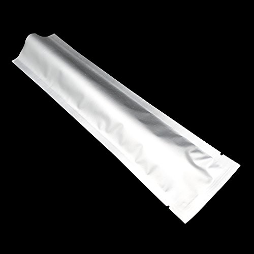 Miniatura 2 de Waccomt Pack 100 Unidades De Almacenamiento De Alimentos Con Sellado Térmico Mylar Bolsa De Vacío De Lámina Pura Para El Muestreo, Embalaje A Prueba De Olores, Bolsas De Embalaje 6,5 X 17 Cm