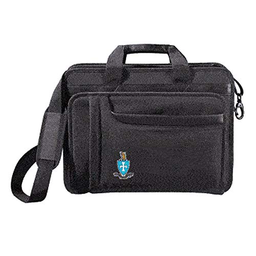 Greekgear Sigma Chi Crest - Shield Briefcase Attache Black