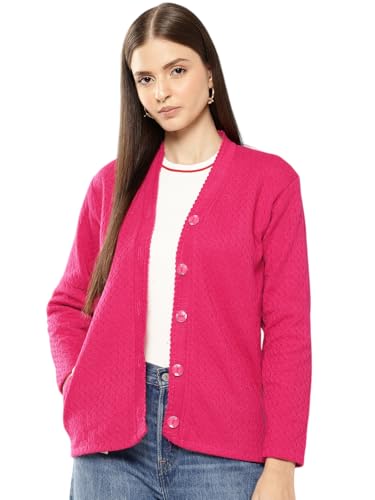 Image of Aarika Womens Casual Wear Black Colour Solid Woolen Cardigan
