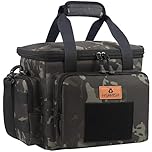 HSHRISH Lunch Bag for Men, Tactical Cooler Bag, Reusable Waterproof Leakproof Insulated Lunch Box for Adults Men Work Picnic Outdoor Day Trips Camping, 12L Camo