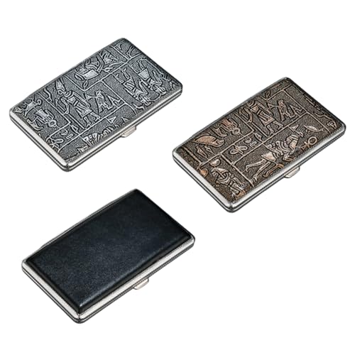 【Funzionamento facile】Il porta sigari ben progettato è dotato di un pulsante a molla flessibile e di due clip di ritenuta interne. Una semplice pressione è sufficiente per aprire comodamente la custodia per sigarette con una mano. L'uso intuitivo rende semplice l'estrazione delle sigarette, anche se ti piace condividerle con gli amici.