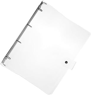 Ciieeo 5 Peças Fichário Transparente Almofada De Memorando Plástico Snaps Folhas Soltas Caderno A6 Fichário Transparente Fichário Scrapbook Planejador Fichário Caderno Concha Fichário