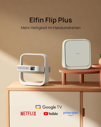 XGIMI Elfin Flip Plus Tragbarer Beamer, Google TV & Lizenziertes Netflix – Ansicht 2