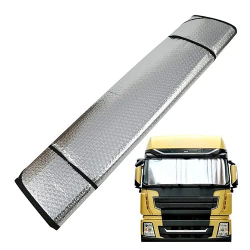 Pare-soleil pour pare-brise camion grande taille pliable et isolant 220x80