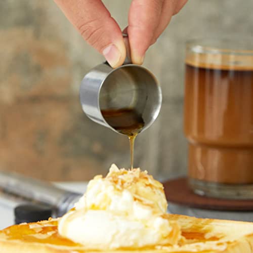 Xícara de espumante de leite de café: Jarra vaporizante 2 peças de aço inoxidável cappuccino latte A