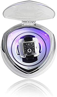 FENOKD Mechanical Watch Shaker Single Automatic Watch Winder, with Smart Timer Control and Blue LED Light Mechanical Watches Winding Box Quiet Motor