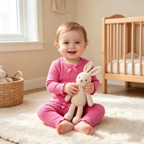 SOFIPURE Toddler Girls Long Sleeve Top & Pants Set with Bow, 3-4T - image 2