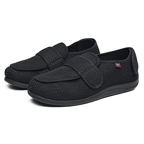 Sapatos de Edema Largo para Idosos,Confortável Respirável Joanetes Sapatos Diabéticos para Pés Incha
