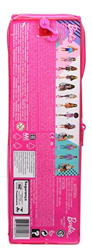 Barbie Fashionista Muñeca rubia con camiseta rock, falda de guepardo y accesorios de moda (Mattel GRB47)