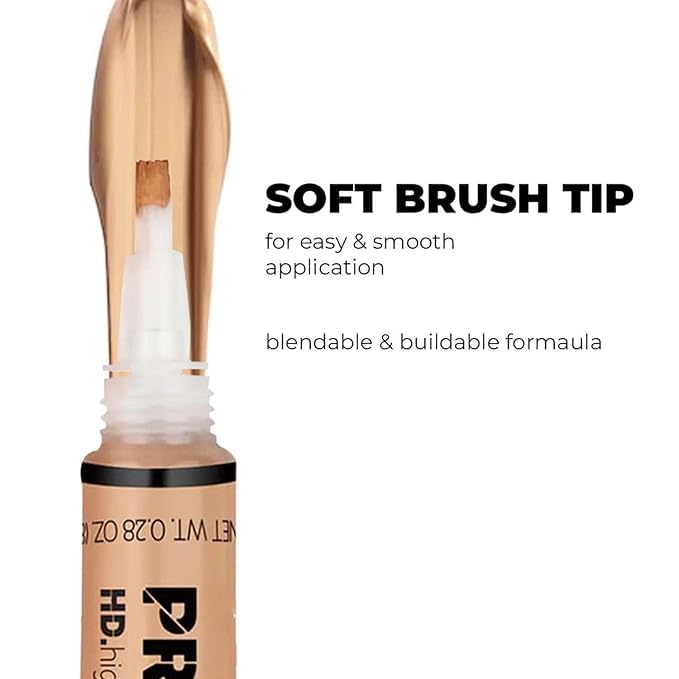 Image of Pro HD Conceal Liquid Concealer for Face Makeup, Full Coverage Beauty Colour Corrector, Ideal for Dark Circles, Women,8g (Pure Biege)