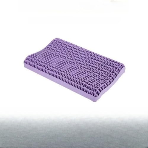 Kovwenz首痛解消ジェル枕 低反発プレミアム 脳科学睡眠 コアラテクノロジー 快眠設計 (52*35*8cm,パープル)