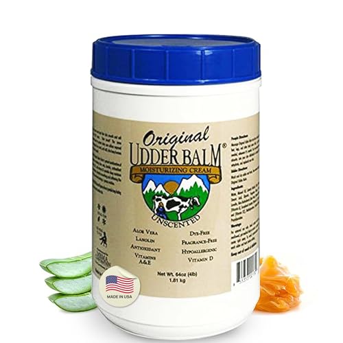 Original Udder Balm Unscented Tub - Made in USA - Hypoallergenic, Dry Skin Relief for Hands, Feet &...