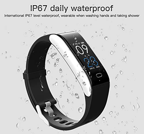 Laxcido Fitness Tracker HR, Activity Watch with Blood Pressure Heart Rate Sleep Monitor 14 Mode, Pedometer Step Counter Call SMS Notification Calorie Waterproof Bracelet Tracking for Women Men (Blue)