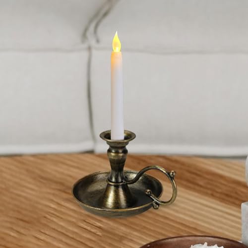 Ieudns 53110162106598435 Vintage Taper Candle Stick Holder, Iron Candlestick, Table Candlelight Stand Candle Stand For Centerpiece Decoration Display, Copper thumb #6