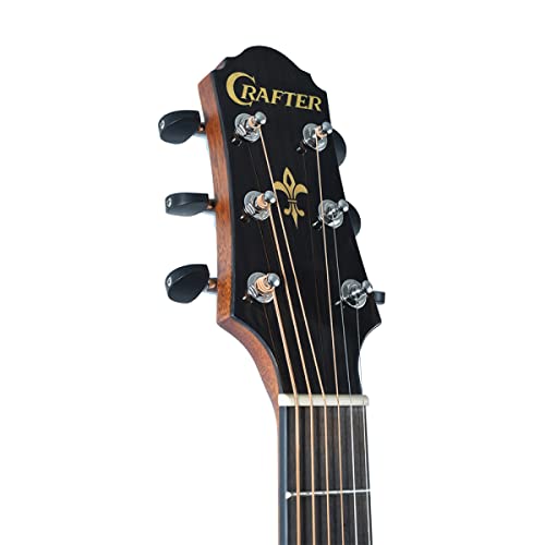 Guitare électro-acoustique Crafter Hde-250n - Les Beatles, Paul McCartney, John Lennon, RIngo Starr, George Harrison Guitare électro-acoustique Crafter Hde-250n – Image 5