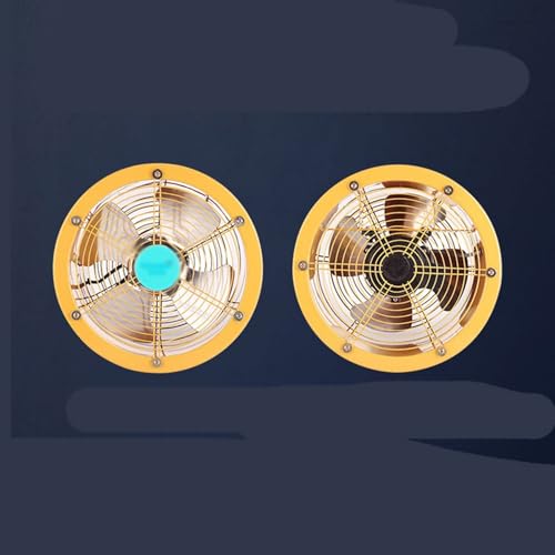 Extractor de ventilación de alta potencia para baño e industria con motor de cobre, aspas de acero inoxidable, para pared o techo, 10 pulgadas miniatura 6