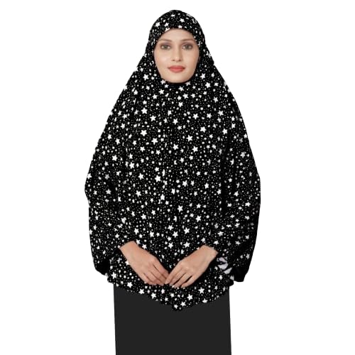Women Printed Instant Hijab with Cap – Full Coverage Ready-to-Wear Muslim Prayer Hijab | Soft Breathable Namaz for Women &... - Review, Price and Buying Guide