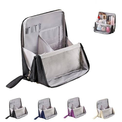 Lilbitty joyero para niñas y niños, Almacenamiento de Pendientes, Organizador portátil, Caja rígida, práctica Bolsa de Joyas, Negro