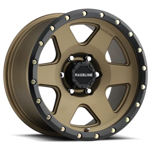 Raceline Wheels 946BZ BOOST Wheel Bronze 20X9'8X165.1 Bolt Pattern -12mm Offset/(4.5'B/S) 6 Spoke Aluminum Passenger Car Wheels, Full Size Replacement Bronze Rims