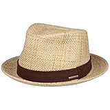 stetson cappello di paglia toyo player donna/uomo - cappelli da spiaggia sole con fodera primavera/estate - l (58-59 cm) natura