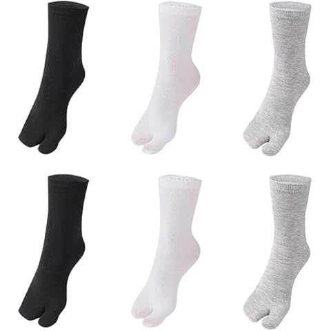 6 Pairs of Women's Tabi Flip Flop Socks Cover
