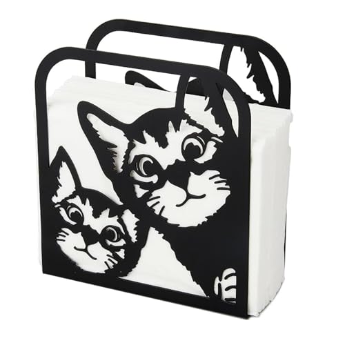 Napkin Holder for Table, Cat Standing Paper Napkin Holder Modern Napkin Holder Tissue Holder for Dining Table Farmhouse Table Napkin Holder