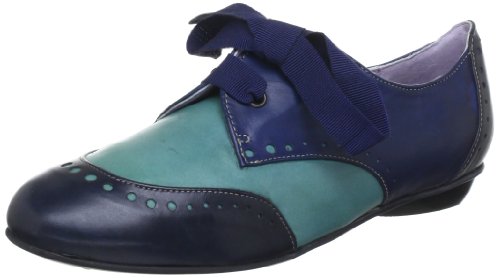 Everybody 850183: Zapatos de cordones de cuero para mujer con diseño elegante