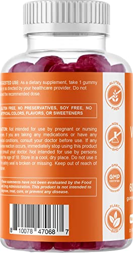 Magnesium Gummies & Vitamin D3 Gummies Combo - 60 Vegan Gummies Each #TOP6