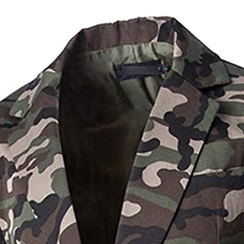 JEsilunmaMY Mens Slim Military Camo Suit Jacket Long Sleeve Notch Lapel Camouflage Blazer Outdoor Prom Casual Sport Coat3