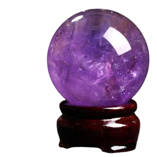 Boule de cristal d'améthyste pour purifier l'ambiance de votre coin de méditation