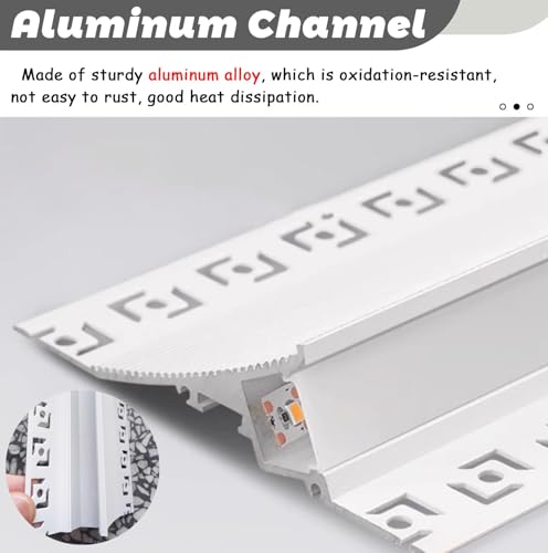 Canal difusor de luz de Pared LED con Riel Inseparable de Iluminación Indirecta 4