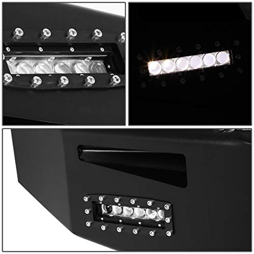 Image of DNA Motoring FGBP-006 1-Piece Design Rock Crawler Front Winch Bumper w /LED Fog Light Compatible with 07-13 GMC Sierra 1500