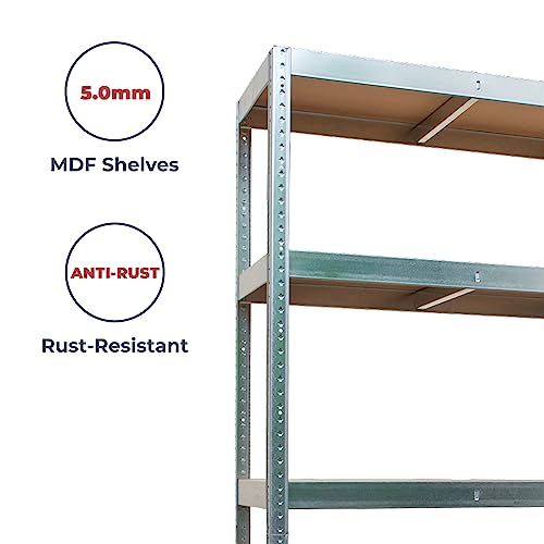 Einzelnes Zusatzregal für G-Rack Regal | 90 x 45 cm | verzinkt | 175 kg Tragkraft