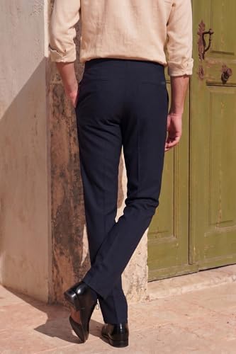 Image of Allen Solly Men's Formal Trousers | Premium Cotton Fabric | Comfy Fit for Office & Business Wear